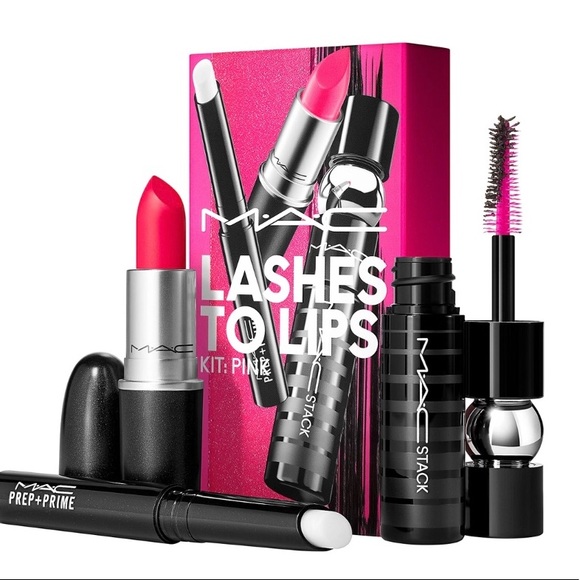MAC LASHES TO LIPS KIT PINK